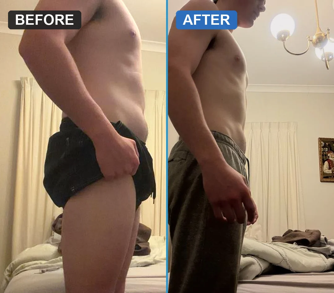 An Evolve before and after, 10