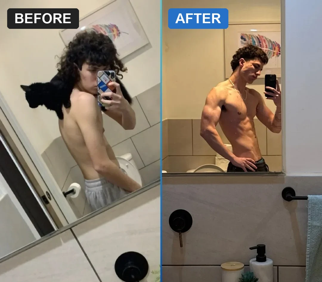 An Evolve before and after, 12