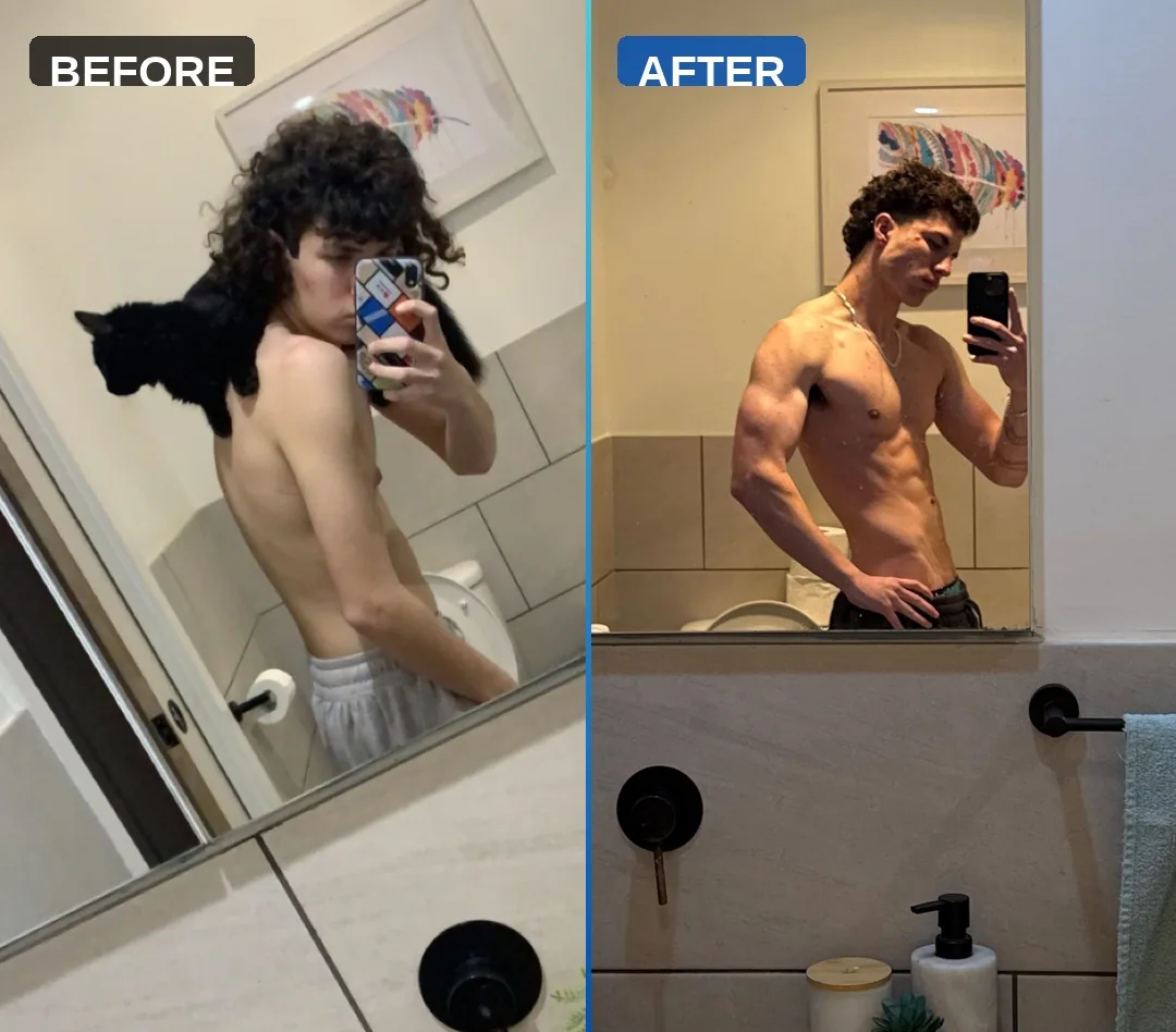 Evolve Coaching client before and after transformation 2